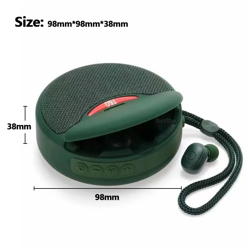 2-in-1 Portable Speaker and Earbuds