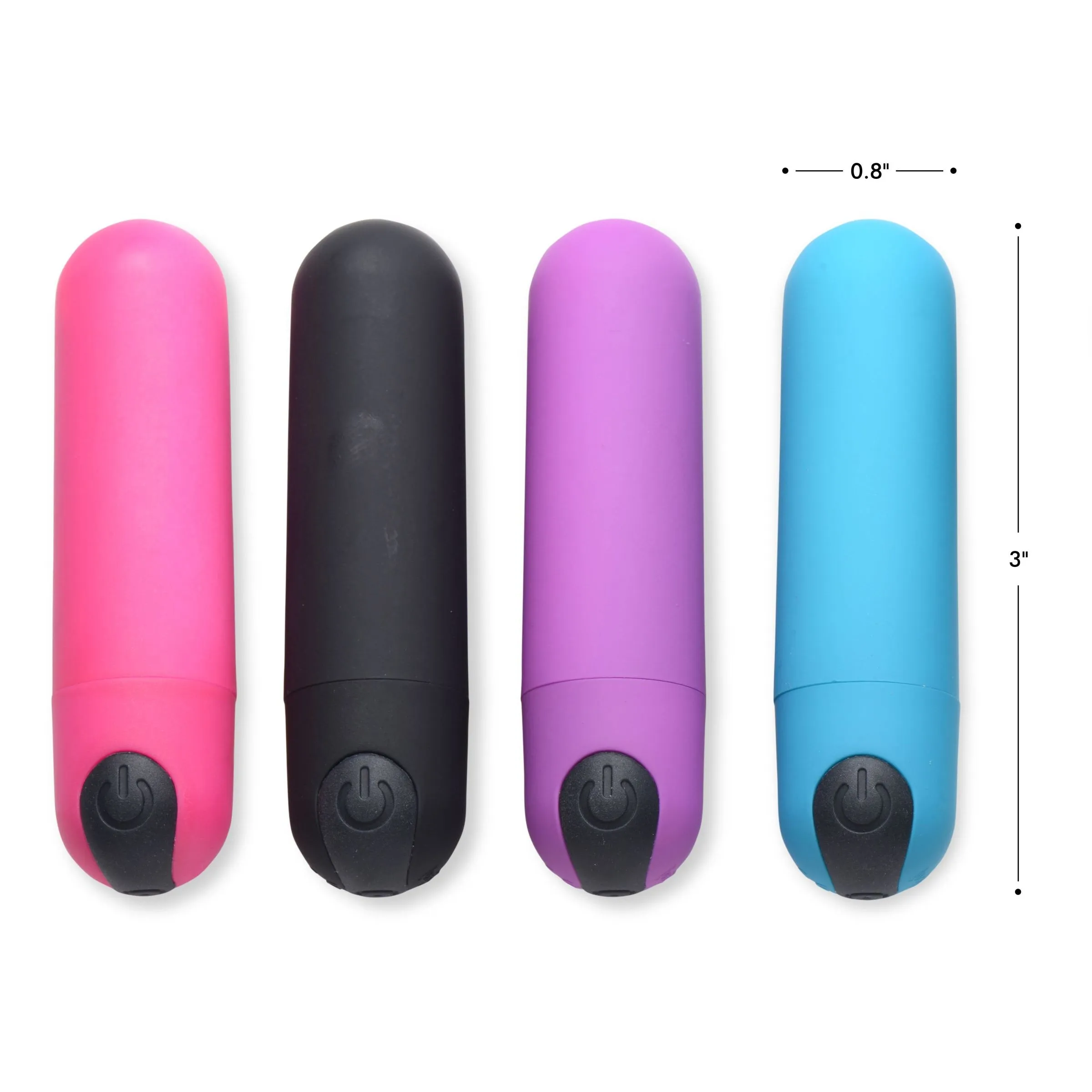 21X Vibrating Bullet with Remote Control - Pink