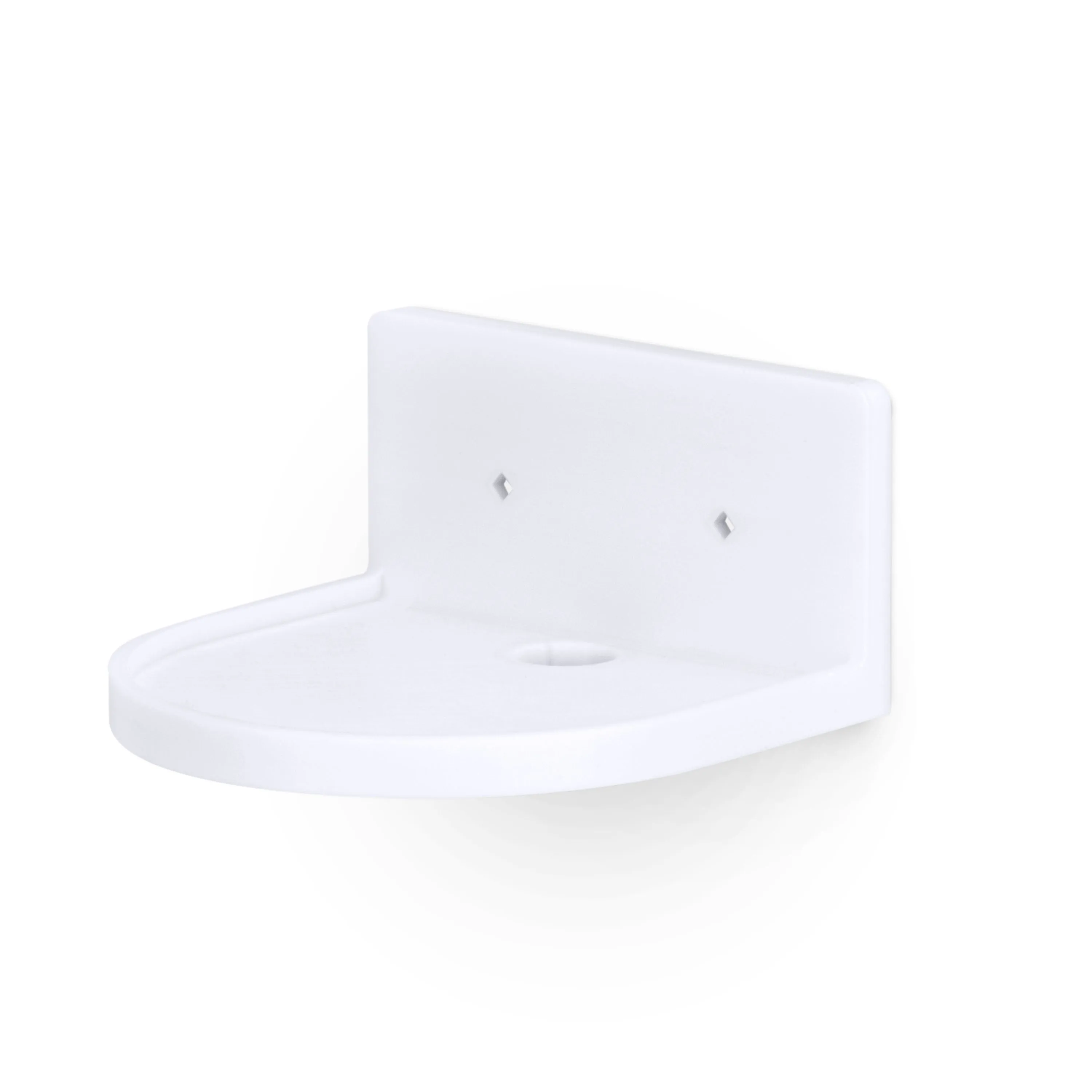 5” Small Floating Shelf, Adhesive & Screw In, For Bluetooth Speakers, Cameras, Plants, Books, Toys & More, Universal Shelves, Easy to Install (SHELF CF2105 White)