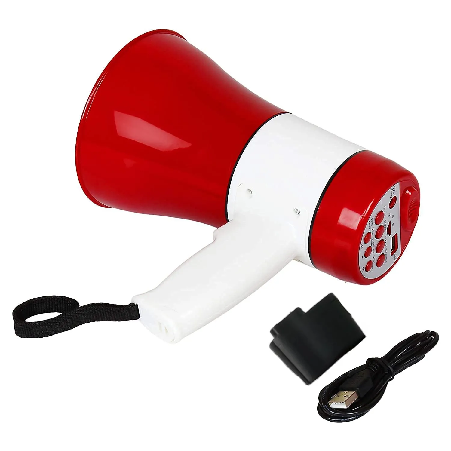 6421 Megaphone Bluetooth 75 Watts Handheld Dynamic Megaphone Outdoor, Indoor PA System Talk / Record / Play / Music / Siren with dog ic