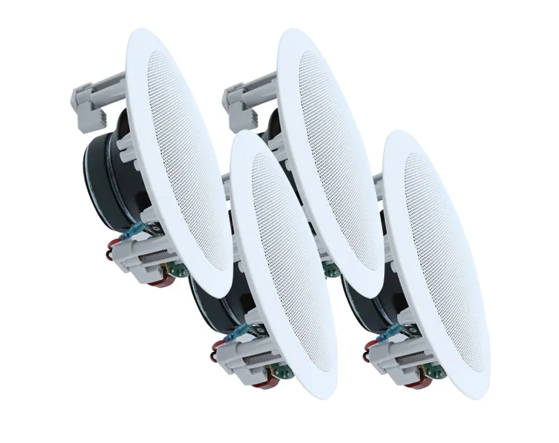 6.5" Bluetooth Ceiling Speakers 120W 4 Pack WB640