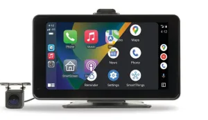 Aerpro AM7CPAAM Dash Mounted Android Auto and Apple CarPlay 7" Touchscreen with Reverse Camera