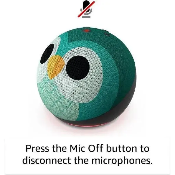 Amazon Echo Dot Kids WiFi Bluetooth Speaker 5th Generation Owl