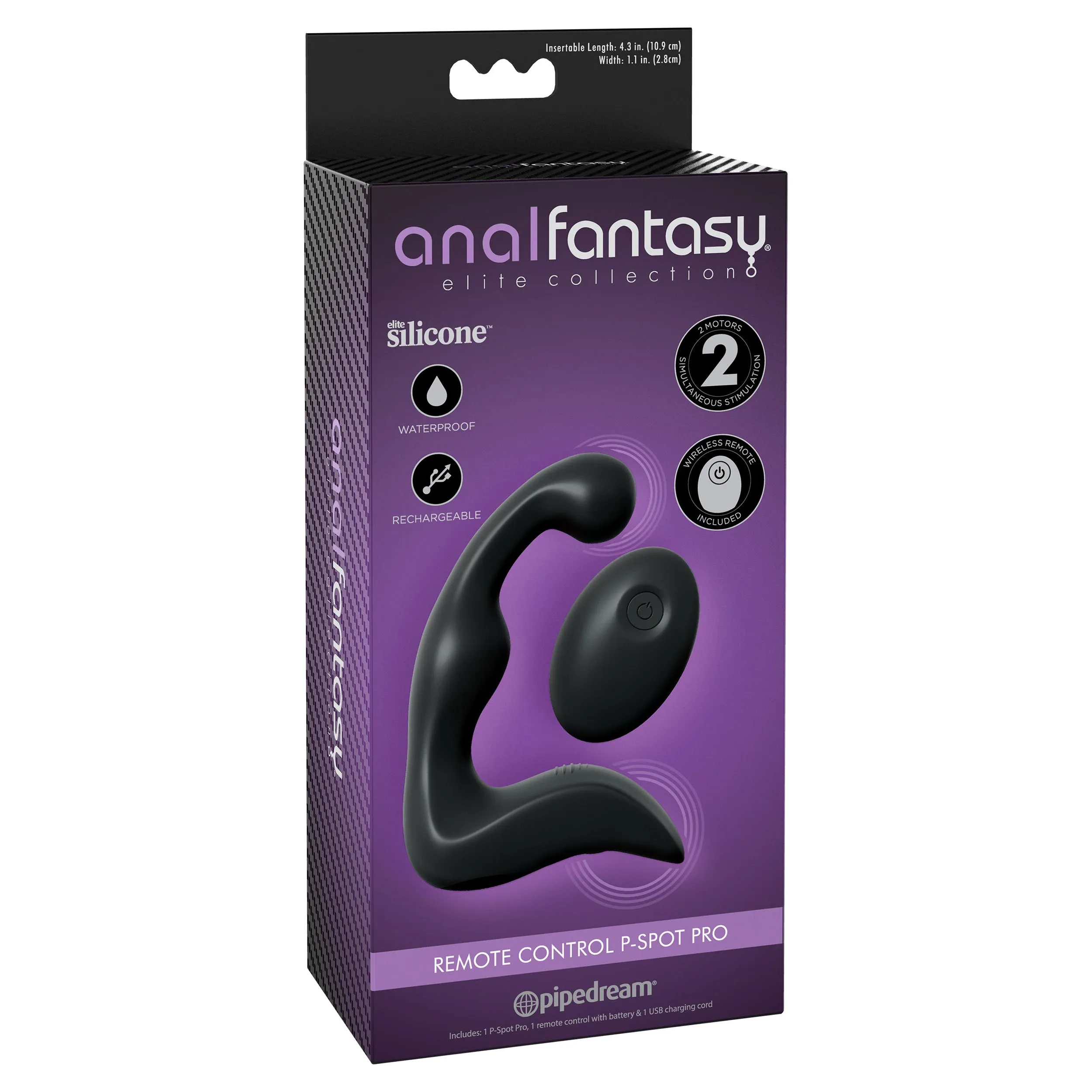 Anal Fantasy Elite Remote Control P-Spot Pro - Black