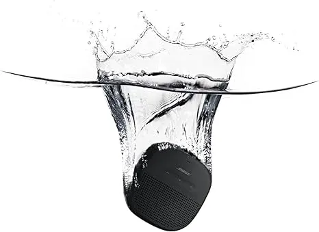 Bose SoundLink Micro Bluetooth Speaker: Small Portable Waterproof Speaker with Microphone, Black