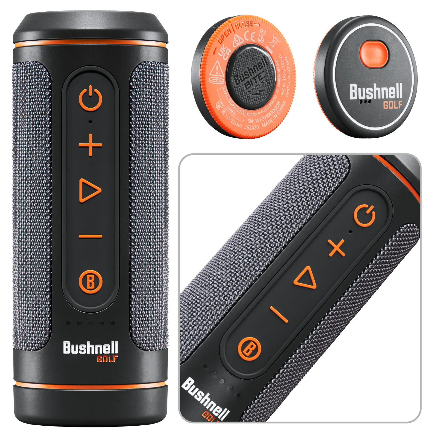 Bushnell Wingman 2 GPS Golf Speaker with Wearable4U Bundle