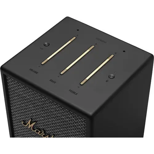 Certified Refurbished - Marshall - Uxbridge Smart Speaker with Amazon Alexa - Black