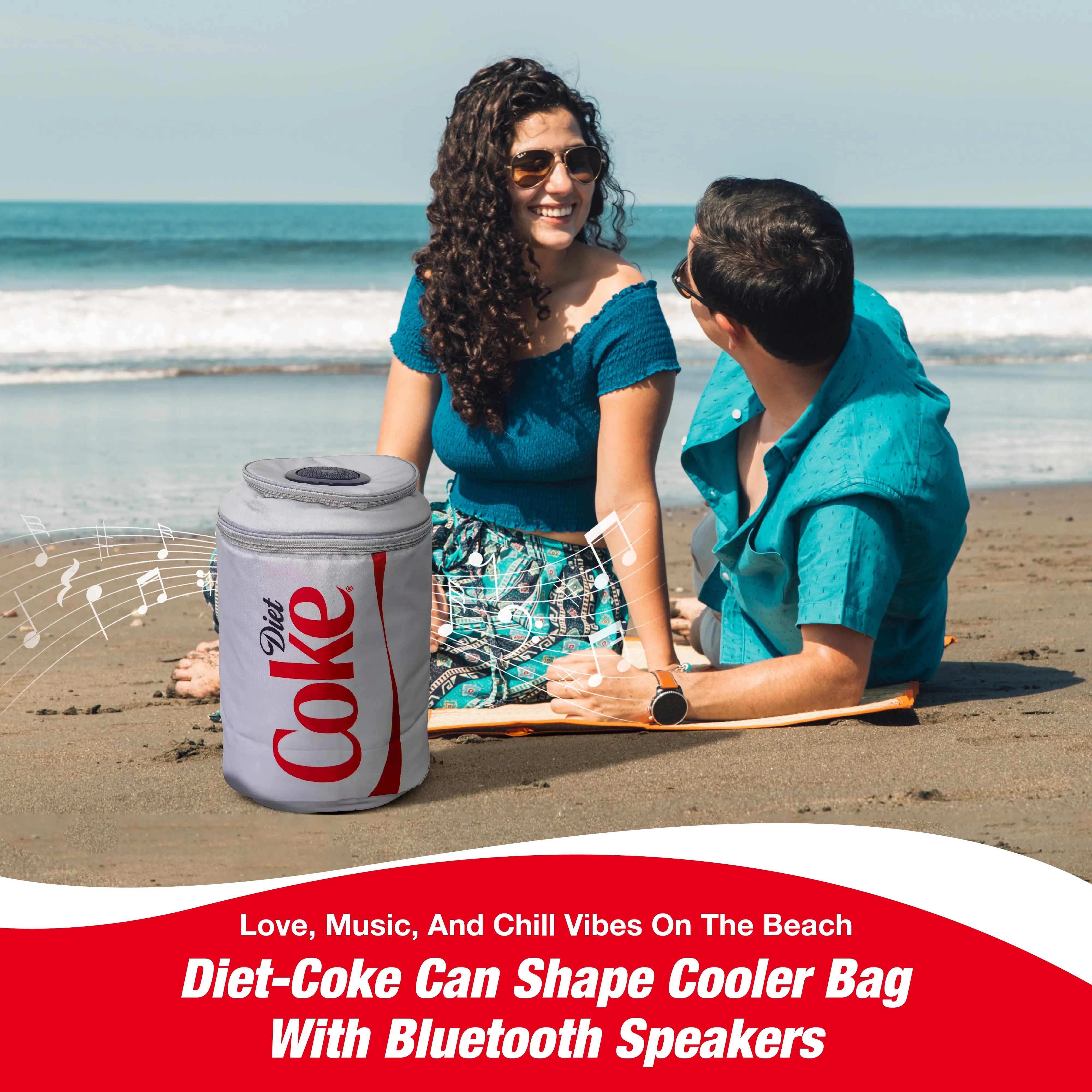 Coca-Cola/ Diet Coke Can Shaped Cooler Bag with Built-in Bluetooth Speakers