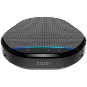 Delton C3900 USB Conference Speaker and Microphone, AI Noise Reduction, 5W Speaker, 16 ft Pickup Distance, 360Â° Voice Pickup Conference Speaker for Office, Home, Online Meetings and More - Black