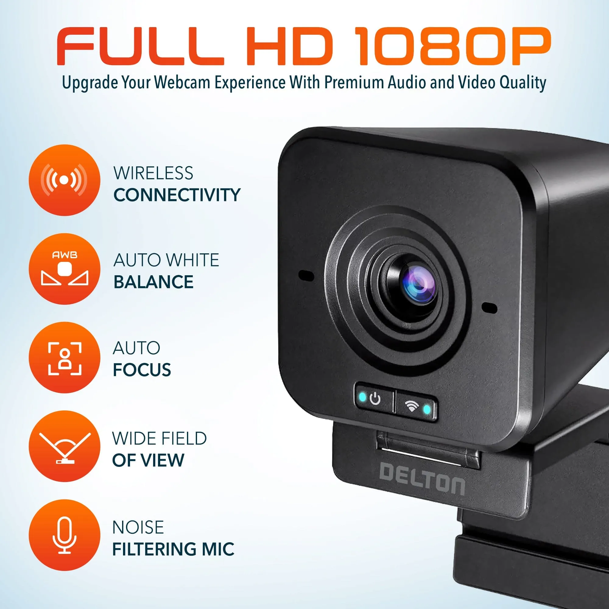 Delton C50 1080p Wireless Webcam with Microphone