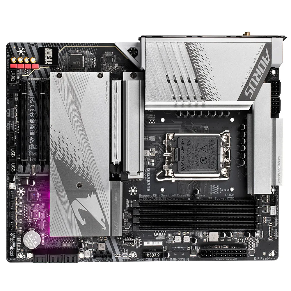 Gigabyte Motherboard Z790 Aorus Elite Ax - Socket Intel 1700 - Intel Z790