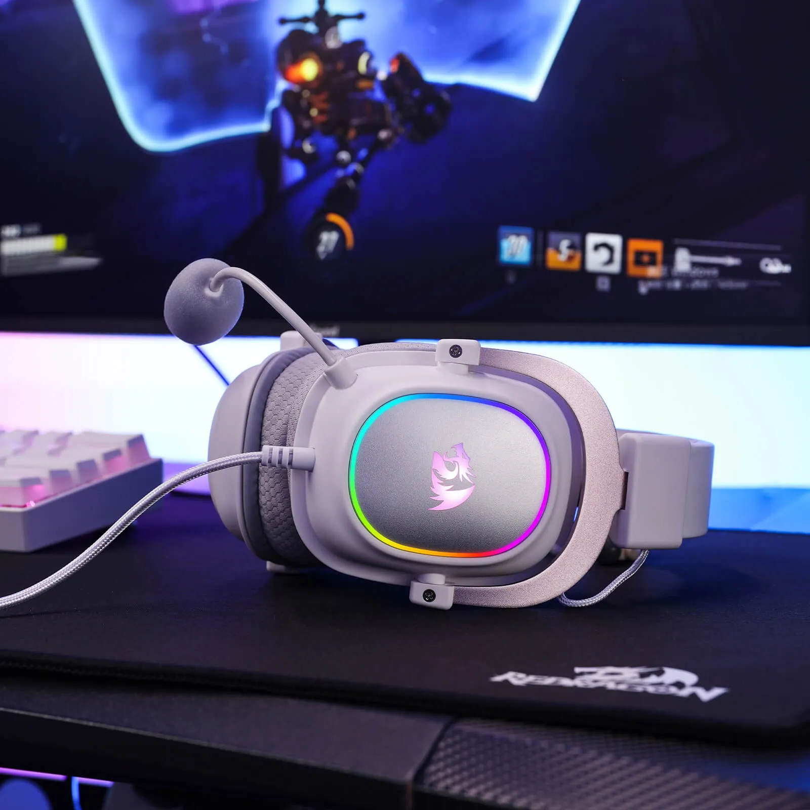 H510 ZEUS-X RGB White Wired Gaming Headset