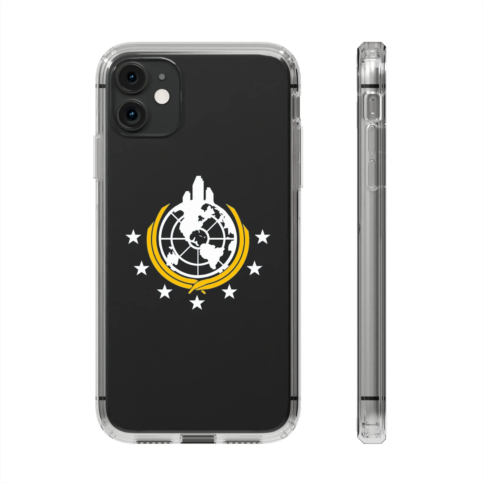 Helldivers 2 Superearth Phone Clear Cases Helldiver Funny Cute Cool Gift For Gamer Game Him Her Logo Birthday Gifts Mobile Case