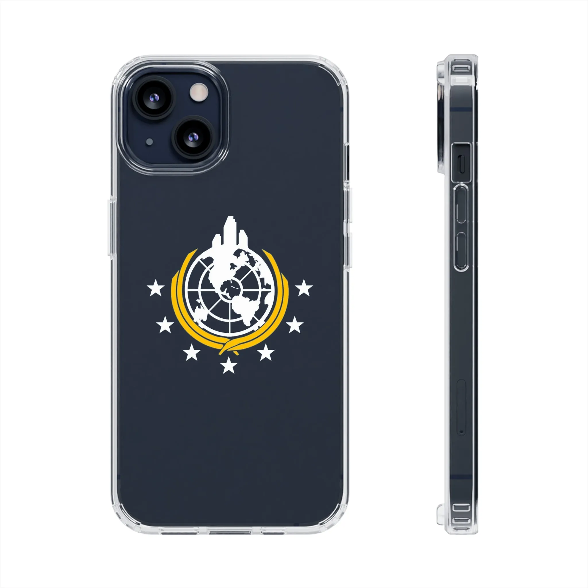 Helldivers 2 Superearth Phone Clear Cases Helldiver Funny Cute Cool Gift For Gamer Game Him Her Logo Birthday Gifts Mobile Case