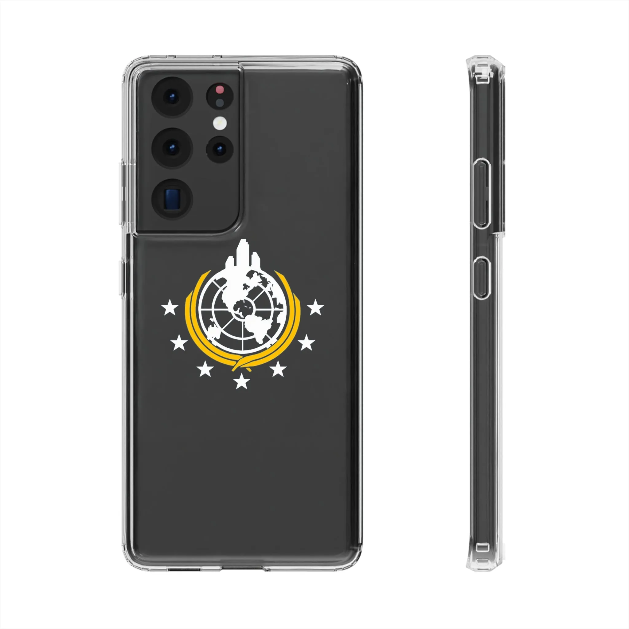 Helldivers 2 Superearth Phone Clear Cases Helldiver Funny Cute Cool Gift For Gamer Game Him Her Logo Birthday Gifts Mobile Case