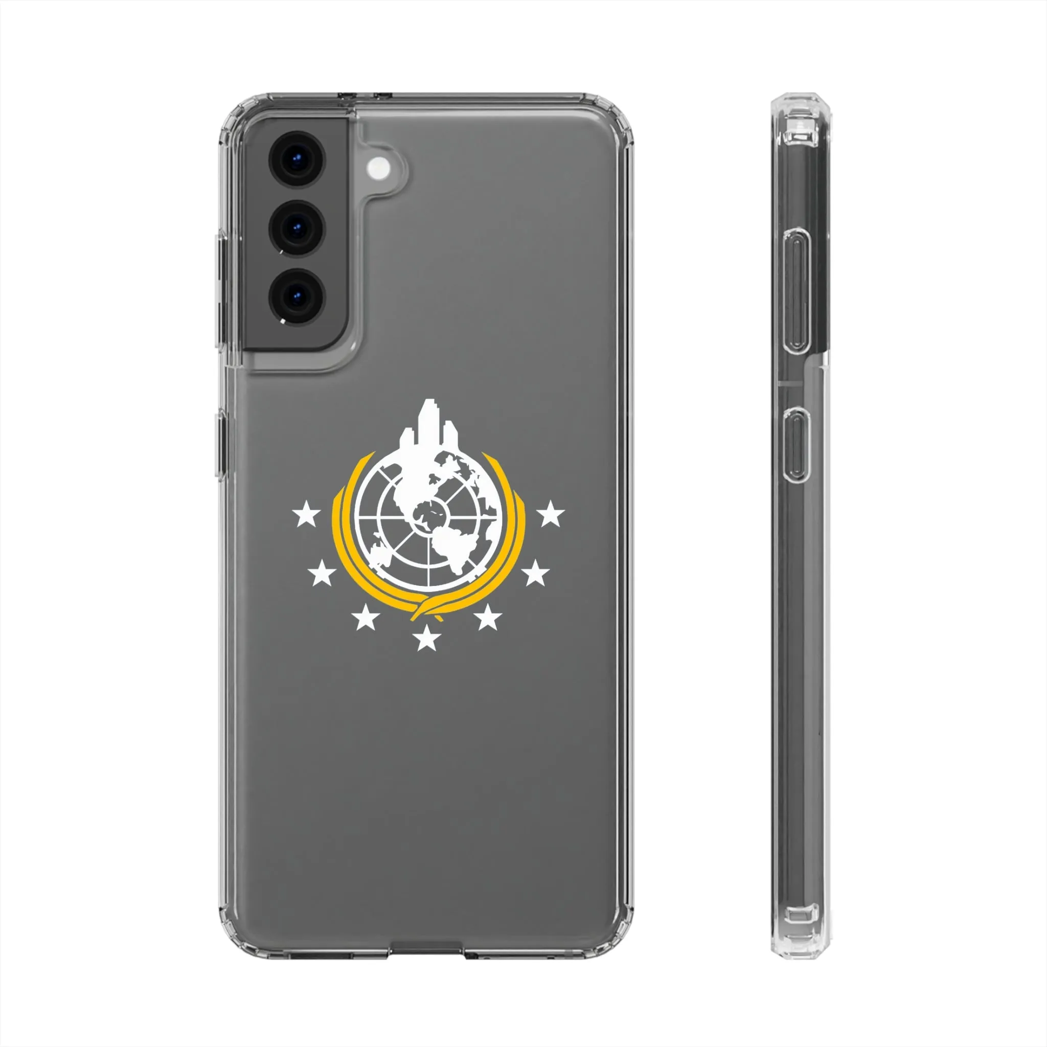 Helldivers 2 Superearth Phone Clear Cases Helldiver Funny Cute Cool Gift For Gamer Game Him Her Logo Birthday Gifts Mobile Case