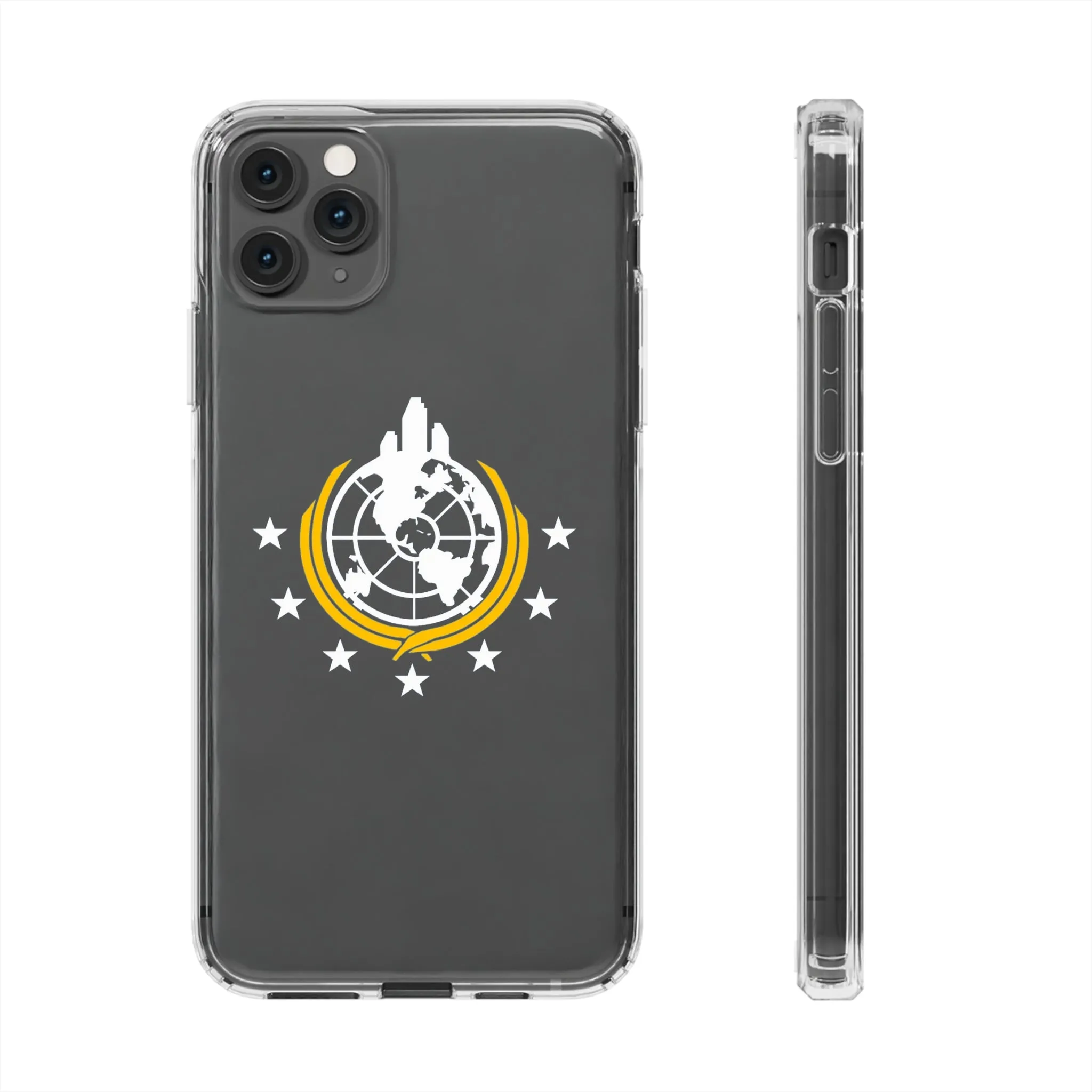 Helldivers 2 Superearth Phone Clear Cases Helldiver Funny Cute Cool Gift For Gamer Game Him Her Logo Birthday Gifts Mobile Case