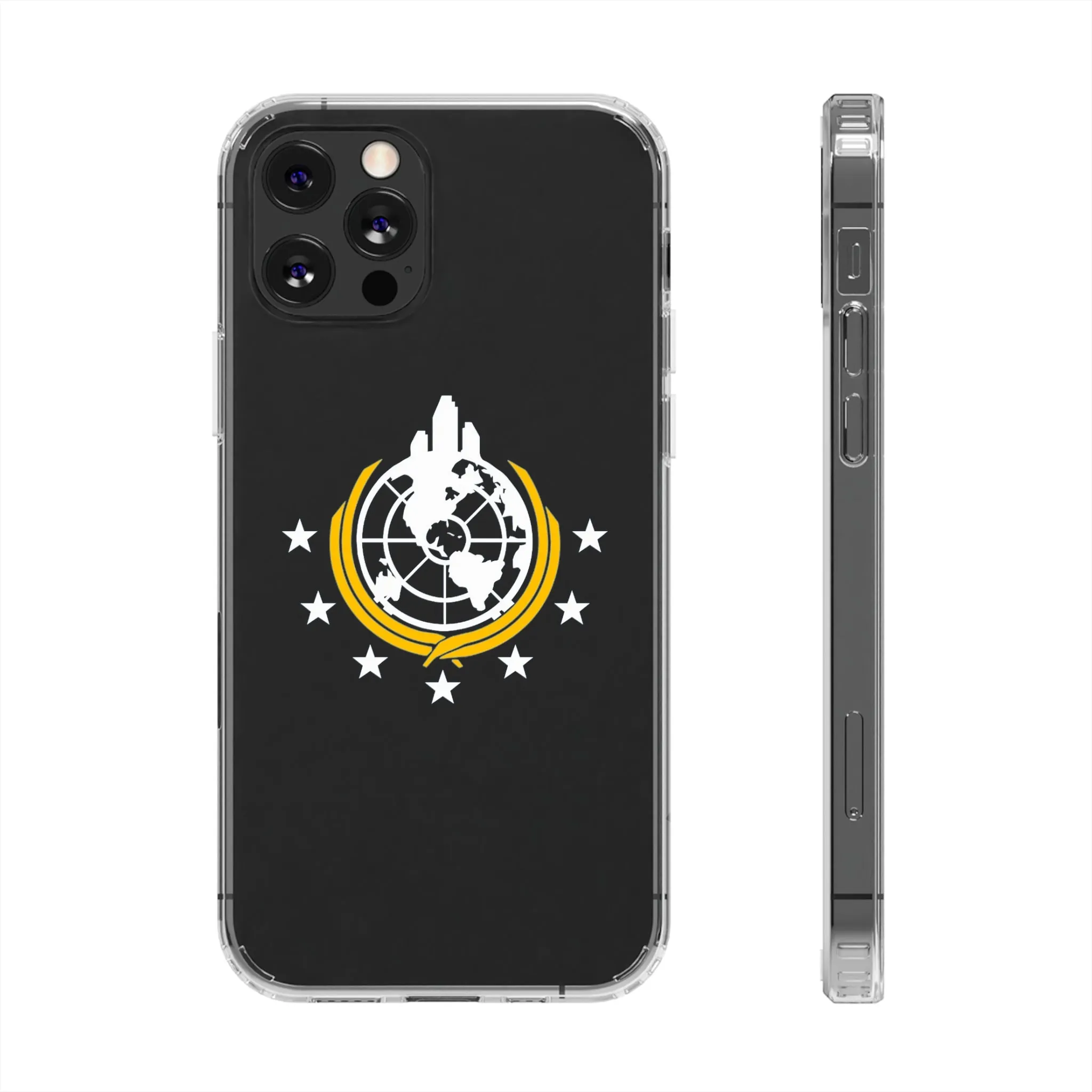 Helldivers 2 Superearth Phone Clear Cases Helldiver Funny Cute Cool Gift For Gamer Game Him Her Logo Birthday Gifts Mobile Case