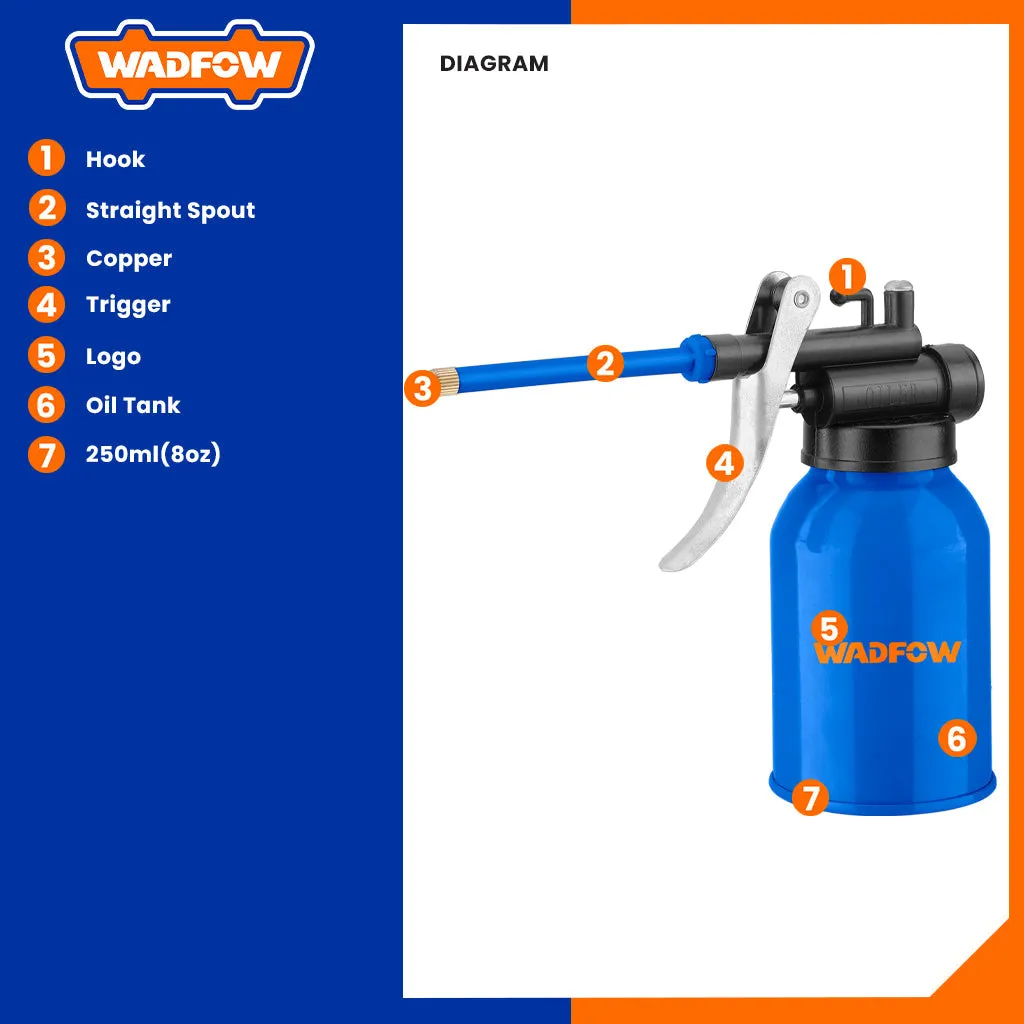 High Pressure Pump Metal Oil Pot Oiling Can 250ml