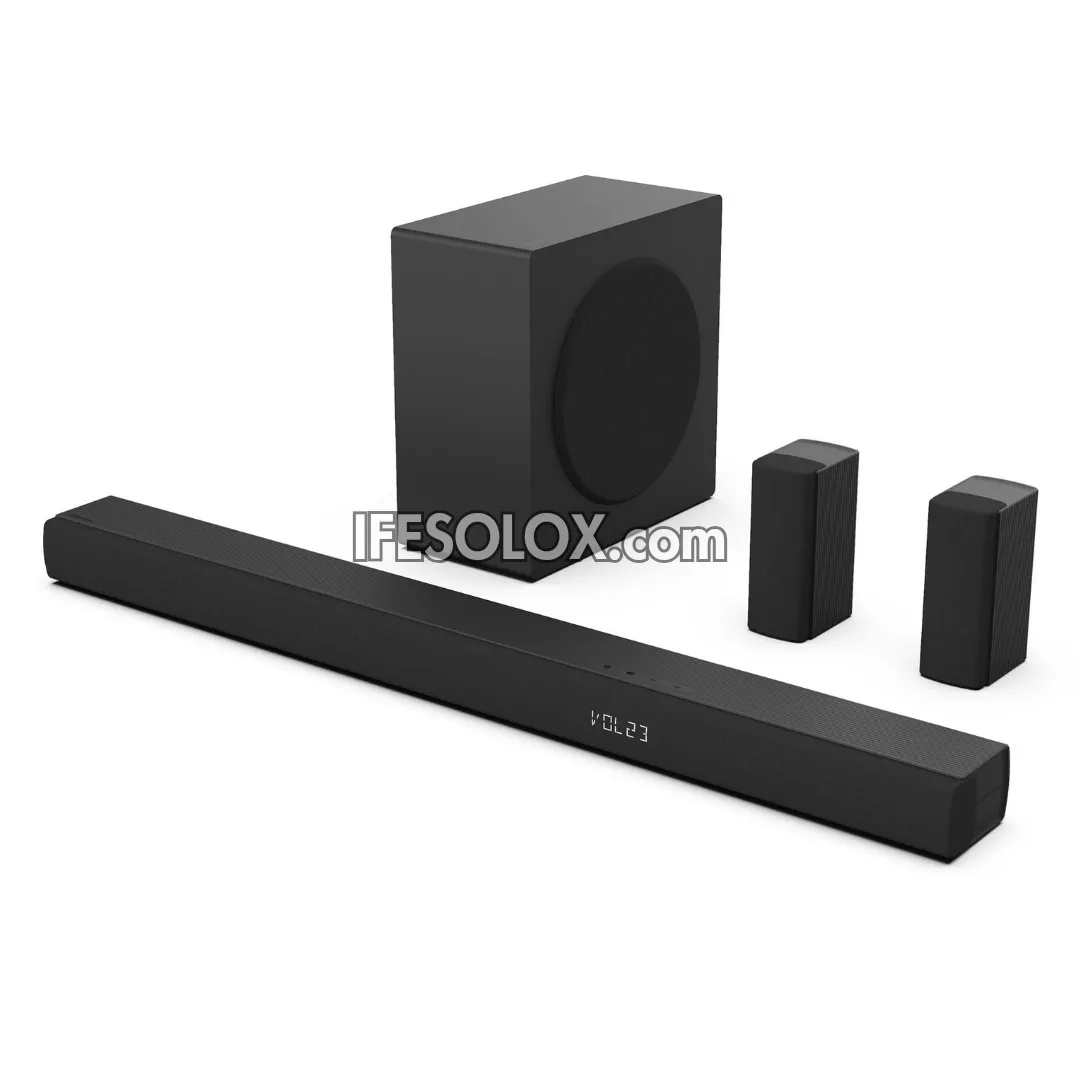 Hisense HS5100 5.1Ch 540W Bluetooth Sound Bar with Wireless Subwoofer and Rear Speakers - Brand New