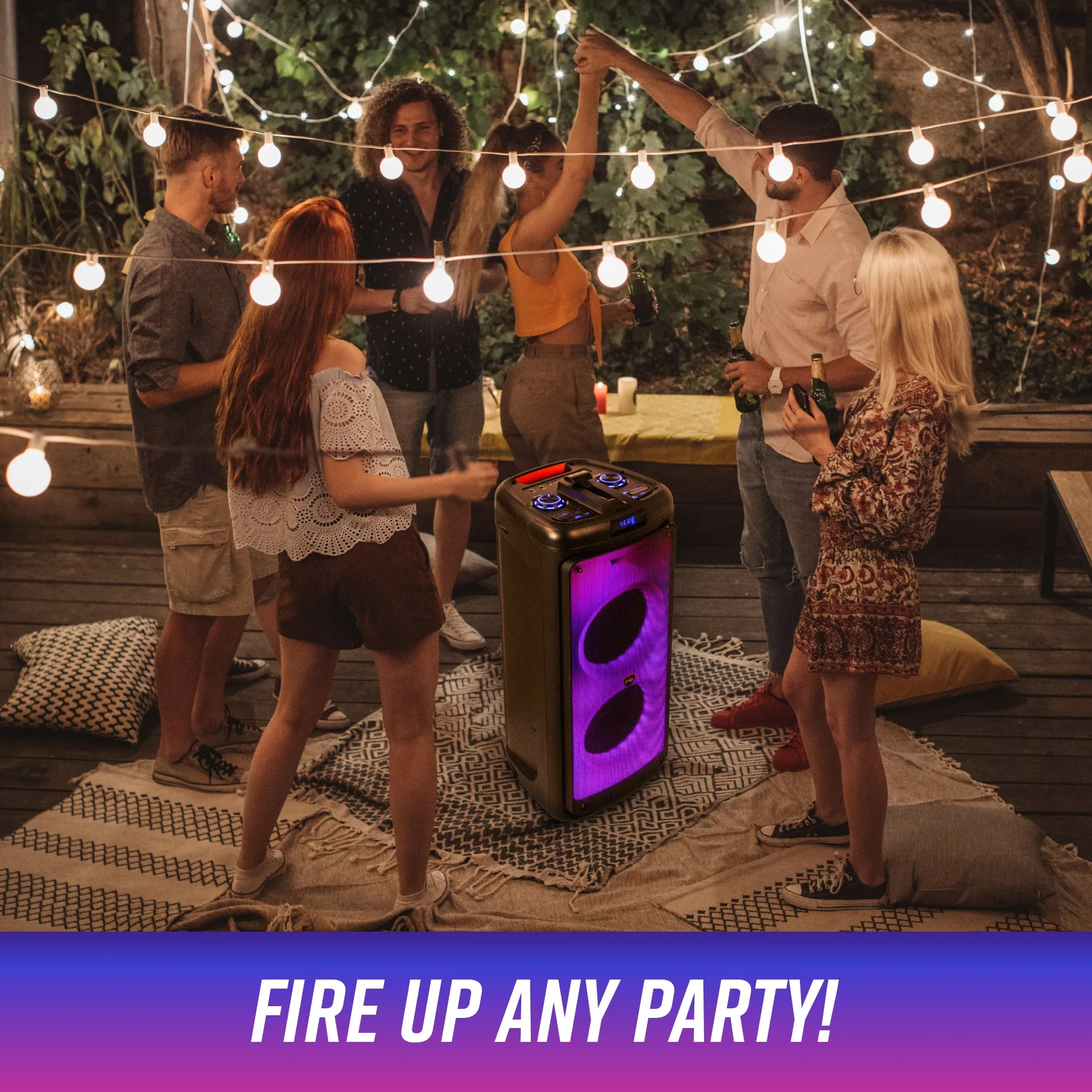 iHip Wireless Flame Light Party Speaker