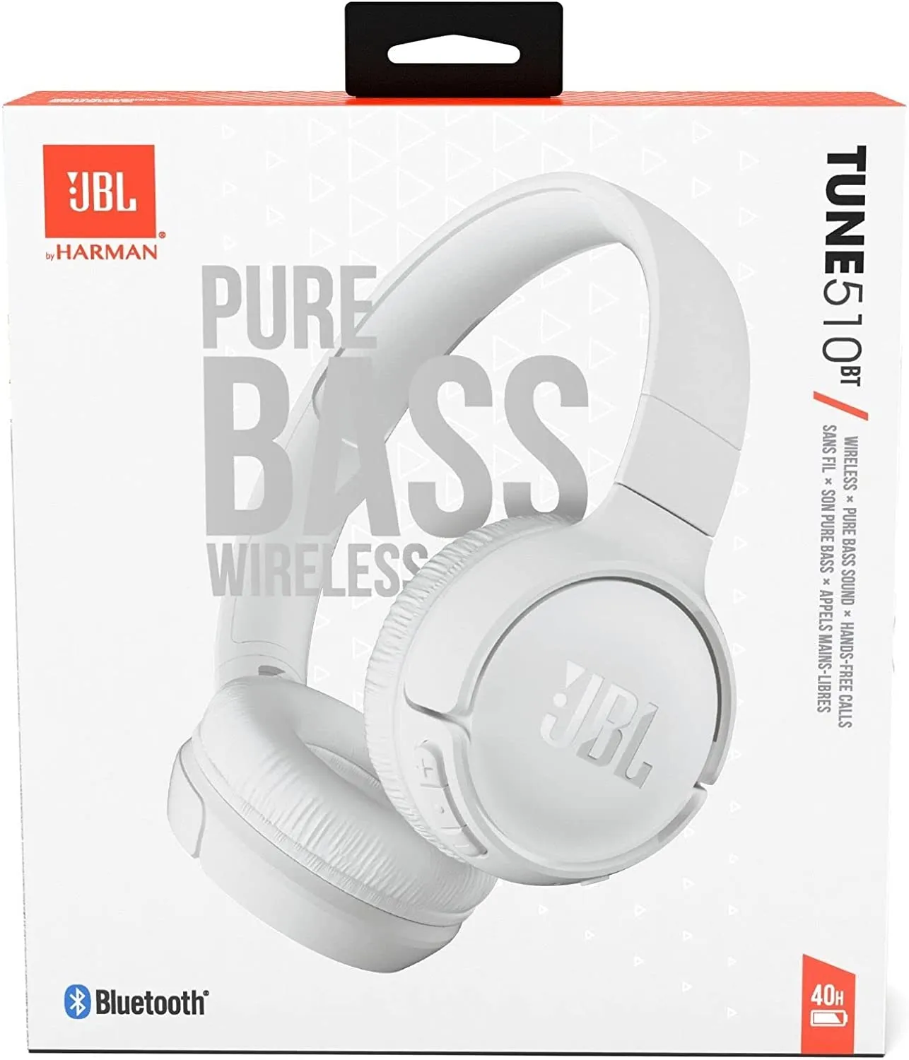 JBL Tune 510BT: Wireless On-Ear Headphones with Purebass Sound