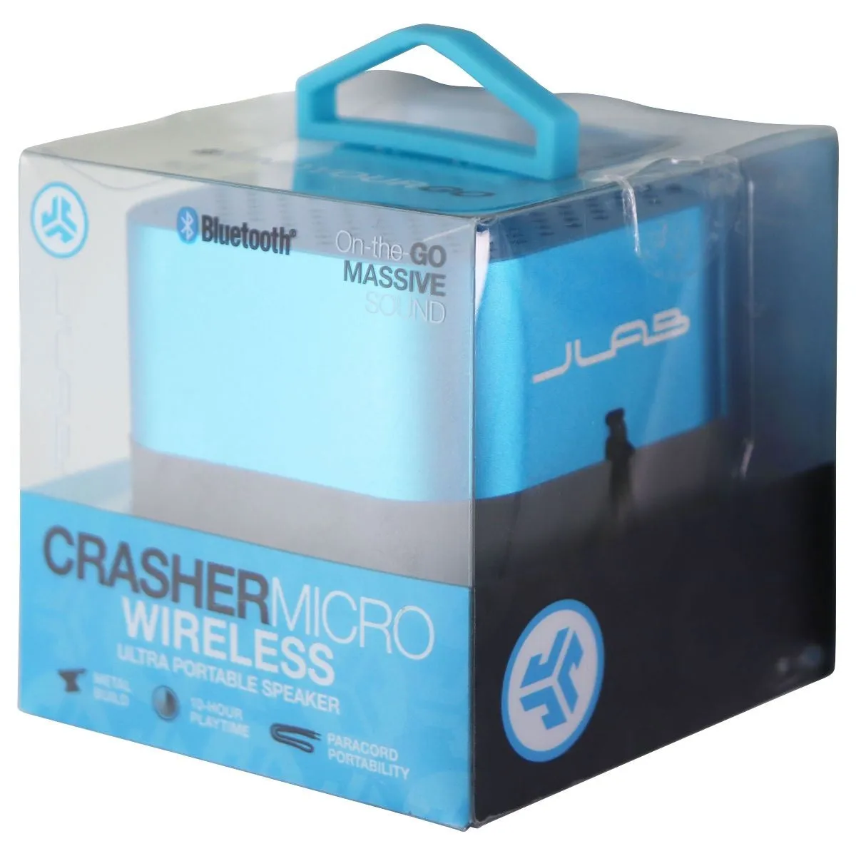 JLab Crasher Micro USB Rechargeable Wireless Bluetooth Speaker  - Blue