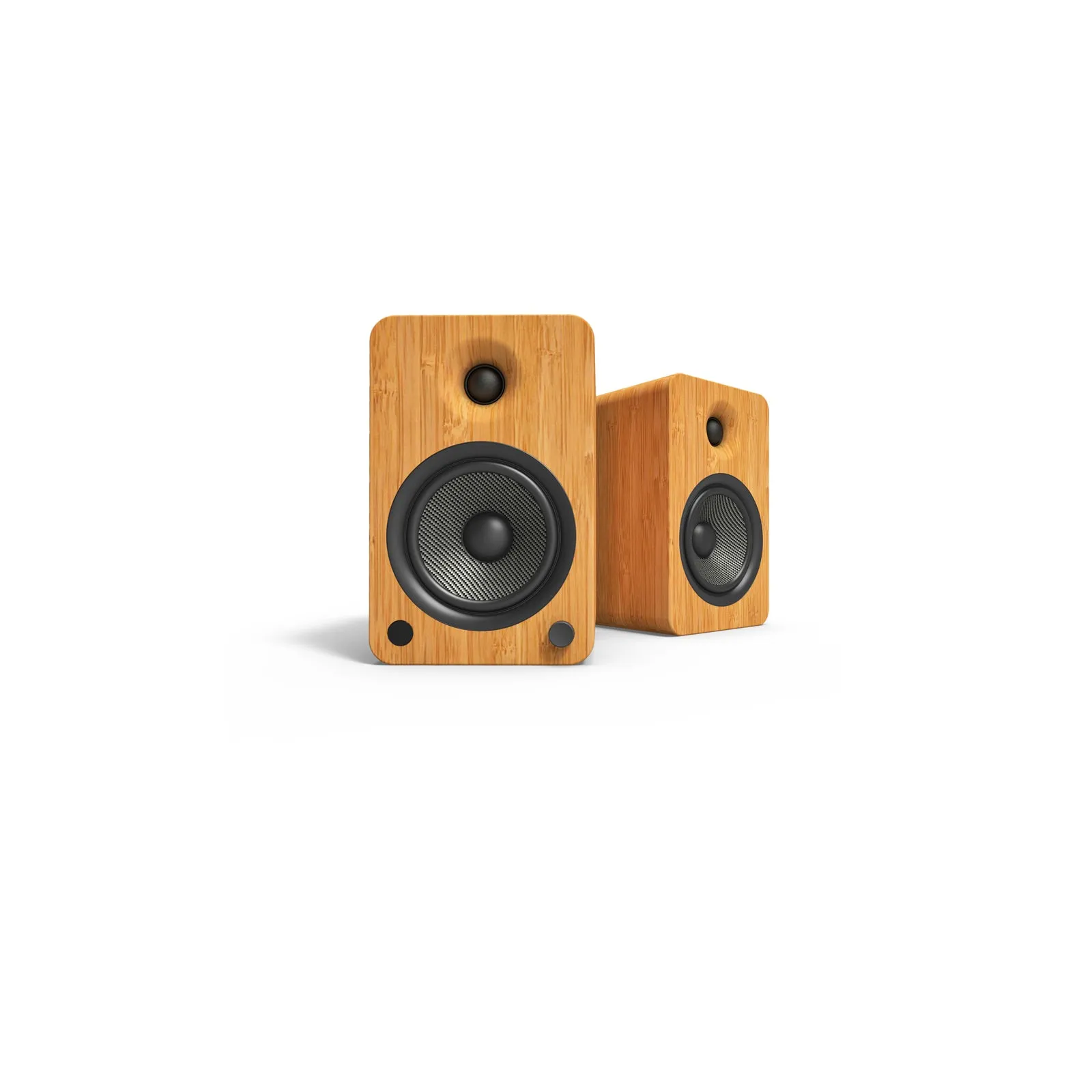 Kanto YU6 Powered Bookshelf Speakers With Bluetooth Bamboo