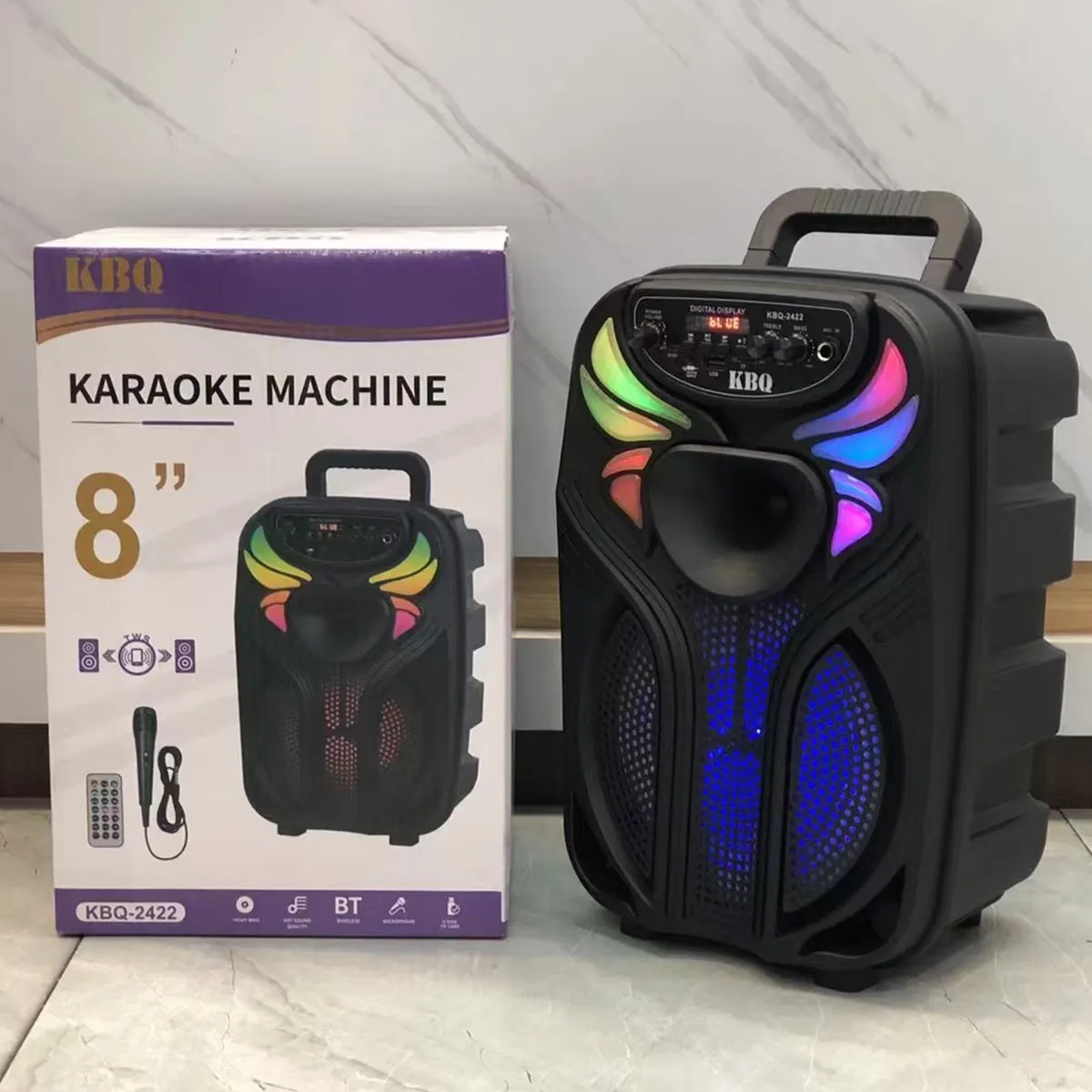 KBQ-2422 Outdoor Bluetooth Karaoke Speaker with Mic