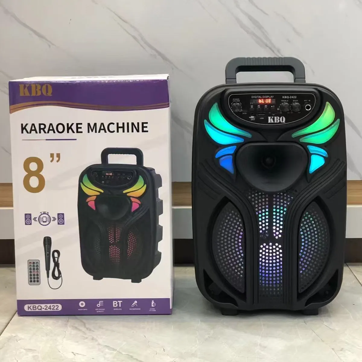 KBQ-2422 Outdoor Bluetooth Karaoke Speaker with Mic