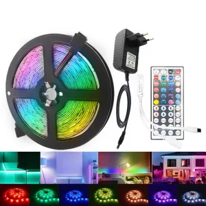 LED Strip Light RGB 5050 2835 Flexible Ribbon WiFi Bluetooth 12V led strip 20M 5M 10M 15M Waterproof Tape Diode Control Adapter