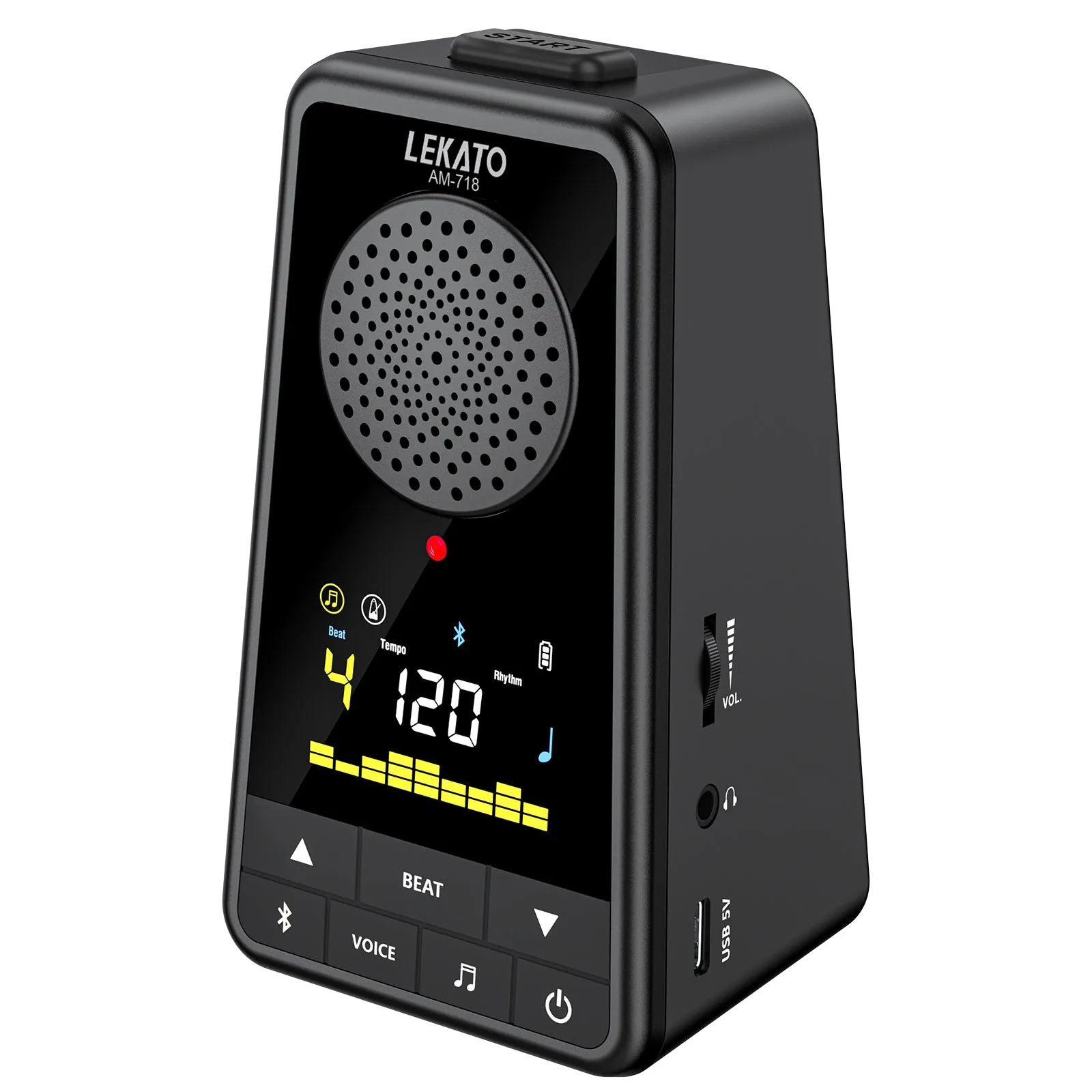 Enhanced LEKATO AM-718 Bluetooth Speaker & Digital Metronome Combo