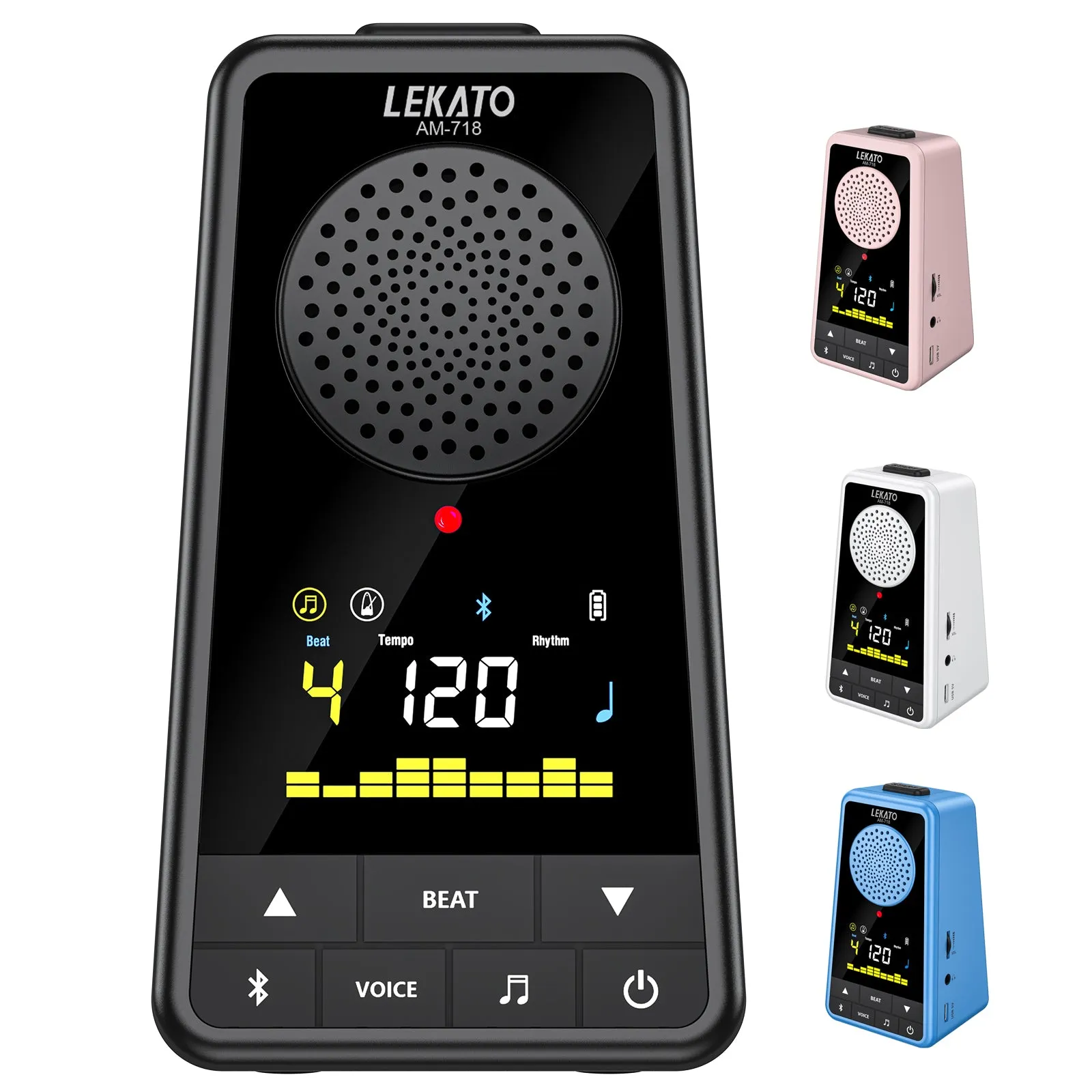 Enhanced LEKATO AM-718 Bluetooth Speaker & Digital Metronome Combo