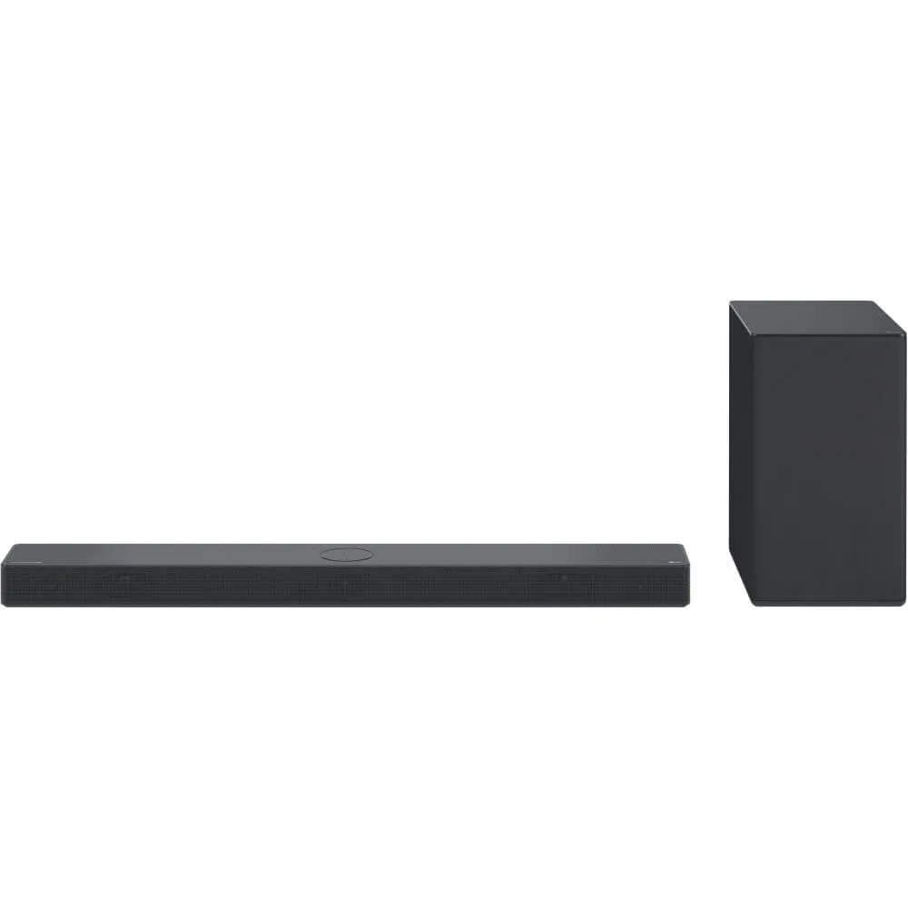 LG USC9S Bluetooth Wi-Fi Soundbar with High Resolution Audio, Dolby Atmos, DTS:X & Wireless Subwoofer, Black