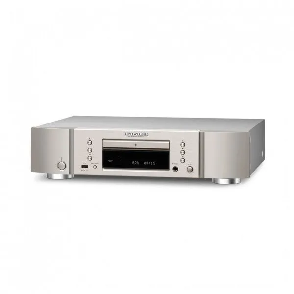 Marantz PM6007 Integrated Amp & CD6007 CD Player Silver with Bowers & Wilkins 603 S3 Speakers White