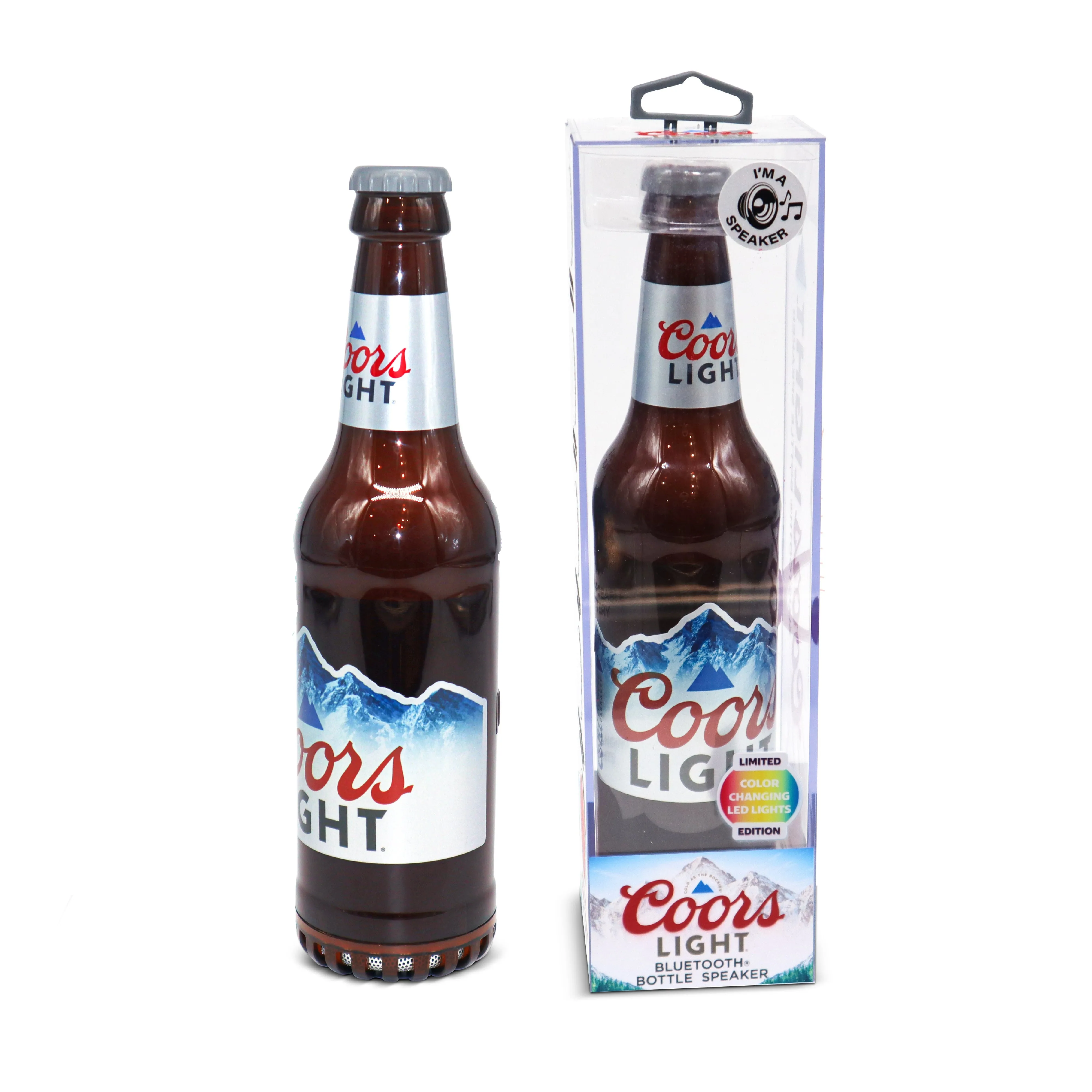 Miller Lite and Coors Light Bottle Shape Bluetooth Speaker With Acrylic Case