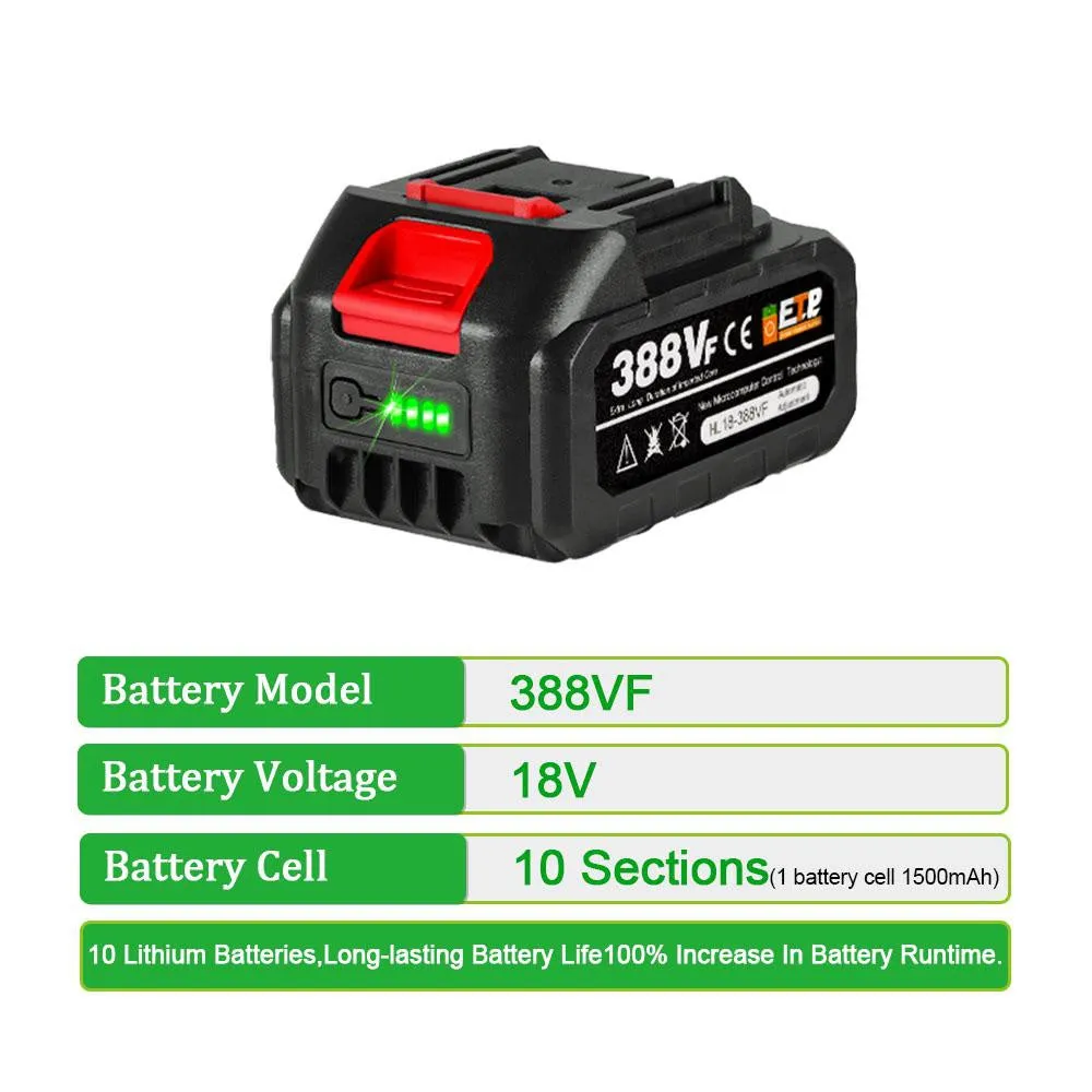 ONEVAN 18V Rechargeable Replacement Battery Fit for Makita 18V Battery