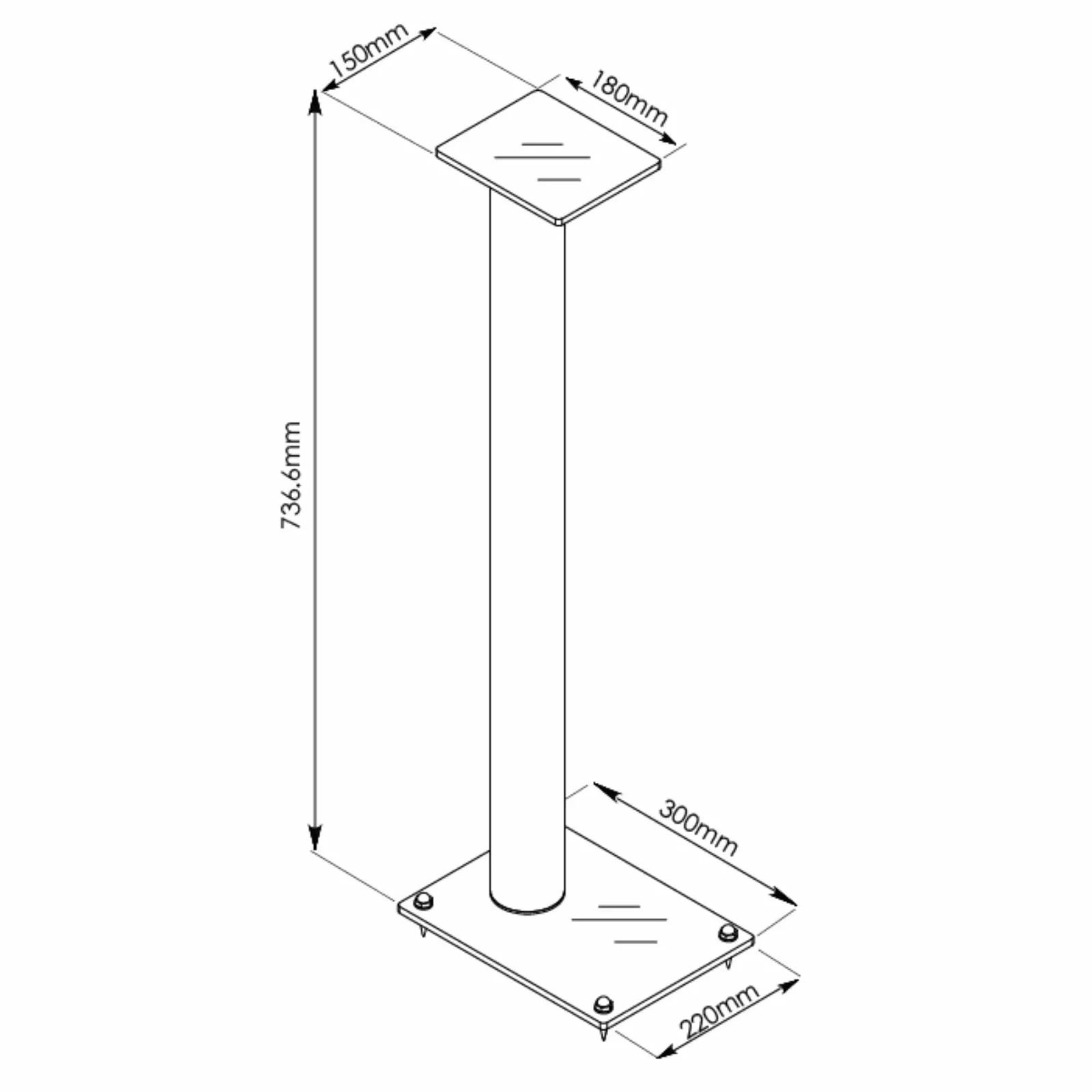 OPAL SS29 Deluxe Speaker Stand by Tauris™