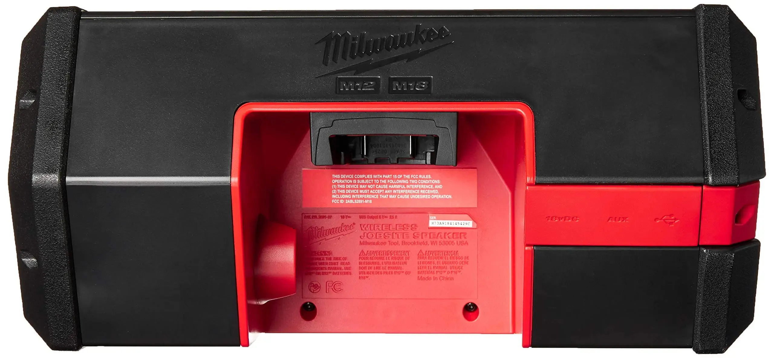 Open Box -  Milwaukee 2891-20 M18/M12 Lithium-Ion Cordless Wireless Jobsite Speaker