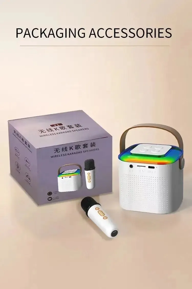 Portable Wireless Karaoke Machine with Microphone