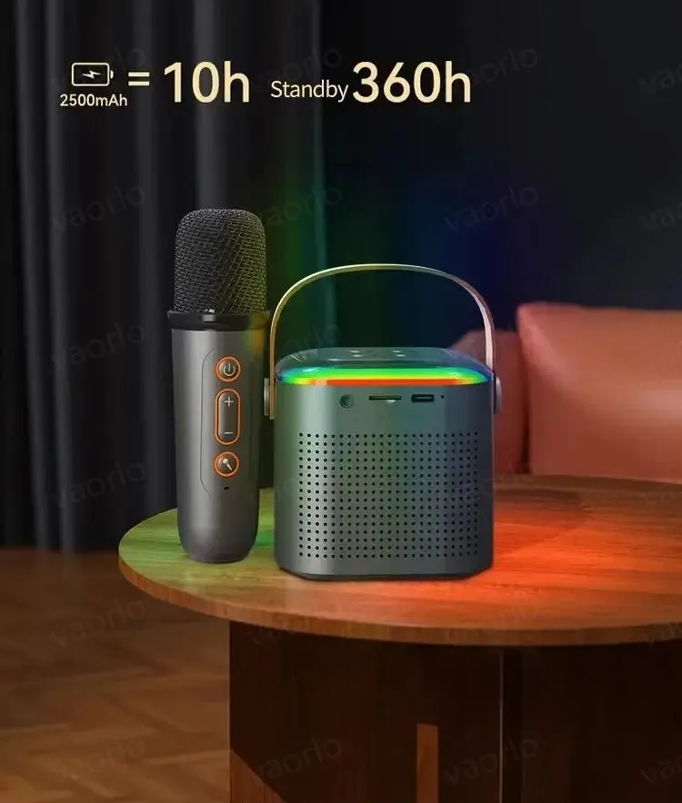 Portable Wireless Karaoke Machine with Microphone