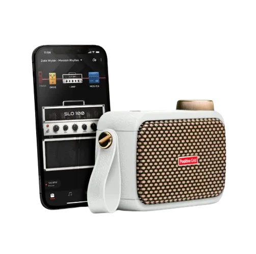 Positive Grid SPARK-GO-PRL Portable Smart Guitar Amp and Bluetooth Speaker (Pearl)