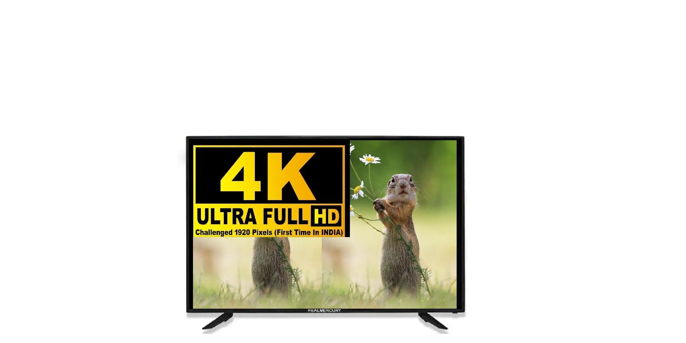 REAL MERCURY 32 inch Smart tv 80(cm) 4k Ultra Full hd QLED cf4 Series