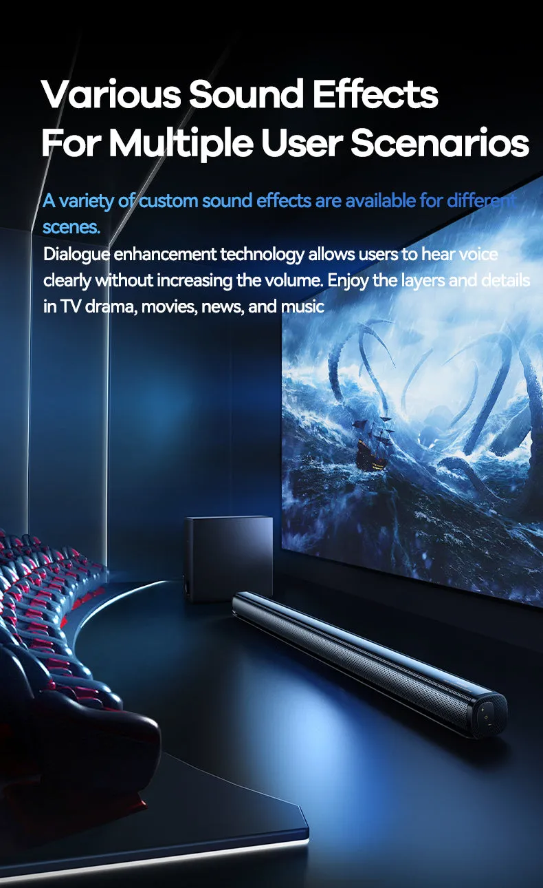 REMAX AIRSHIP Series Home Theater Wireless Sound Bar | Remote Control with high quality