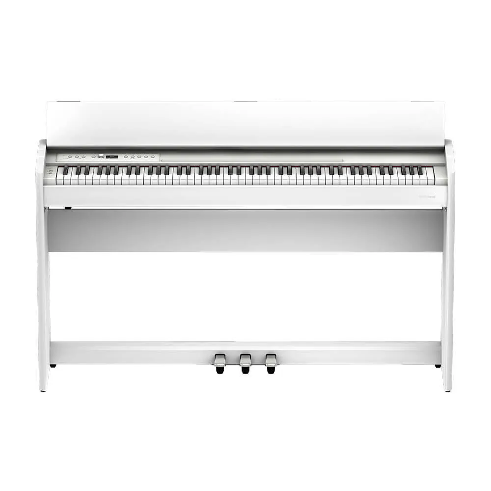 Roland F701 Compact Piano & Stool in White