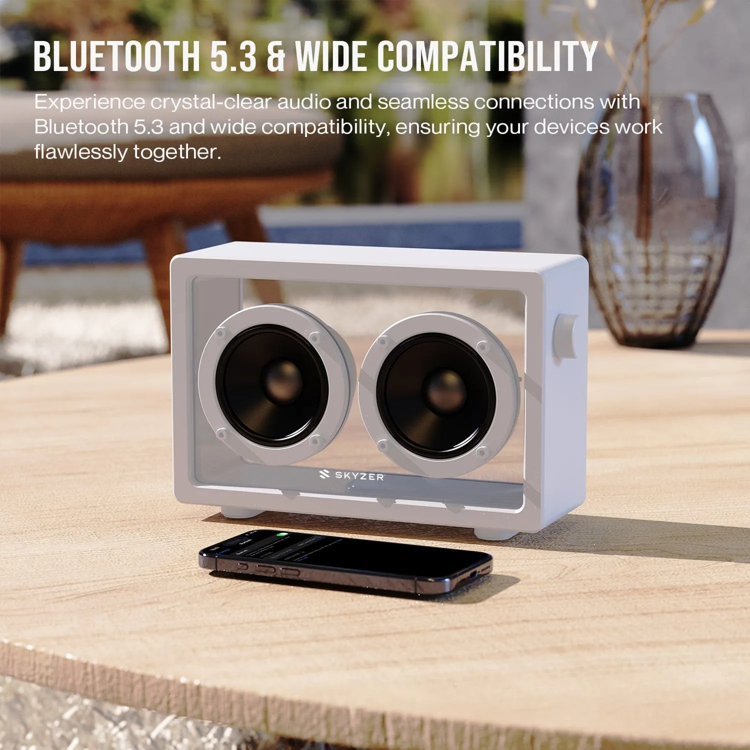 Skyzer Clear Box True Wireless Bluetooth Speaker