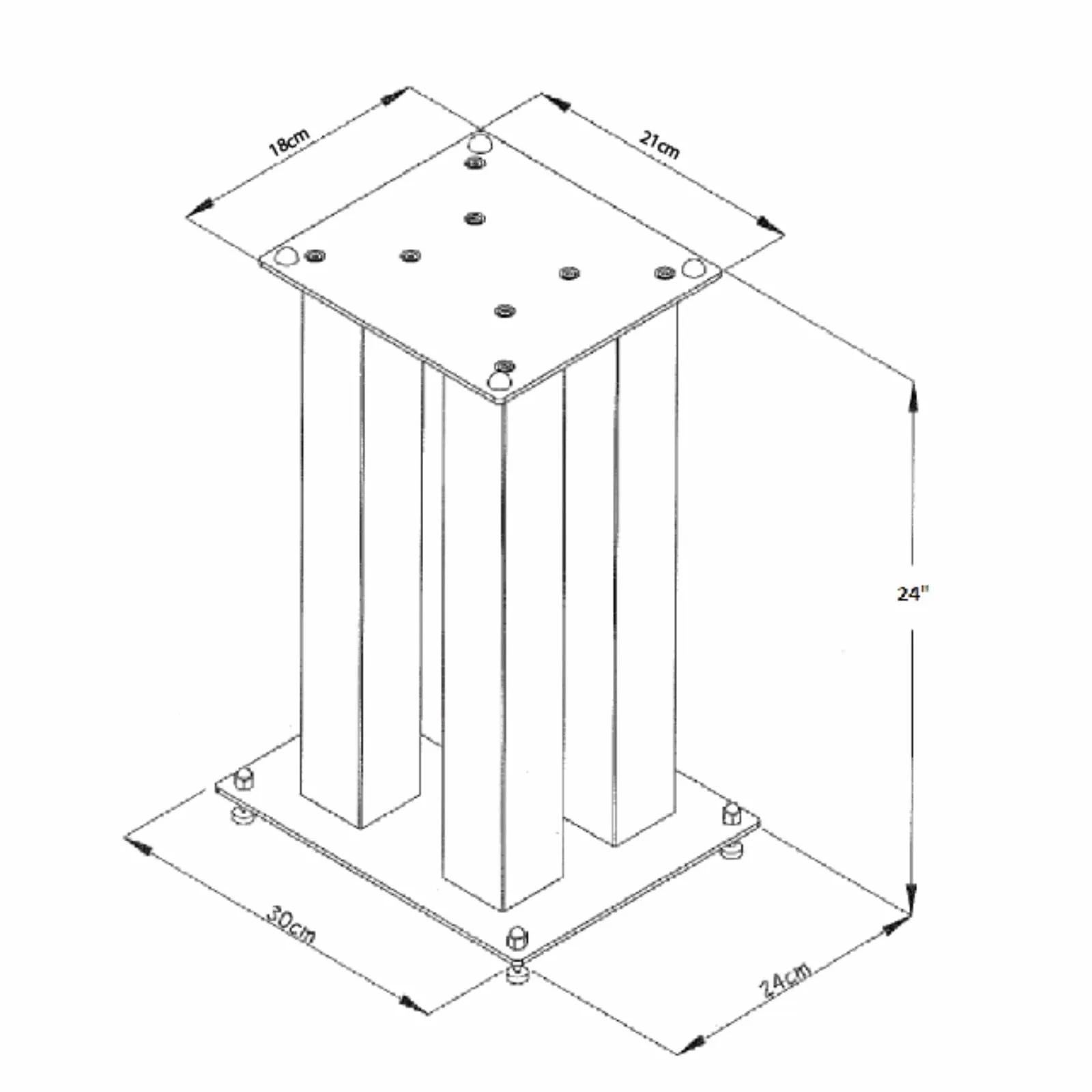 SP121-24 Modern Speaker Stand by Tauris™