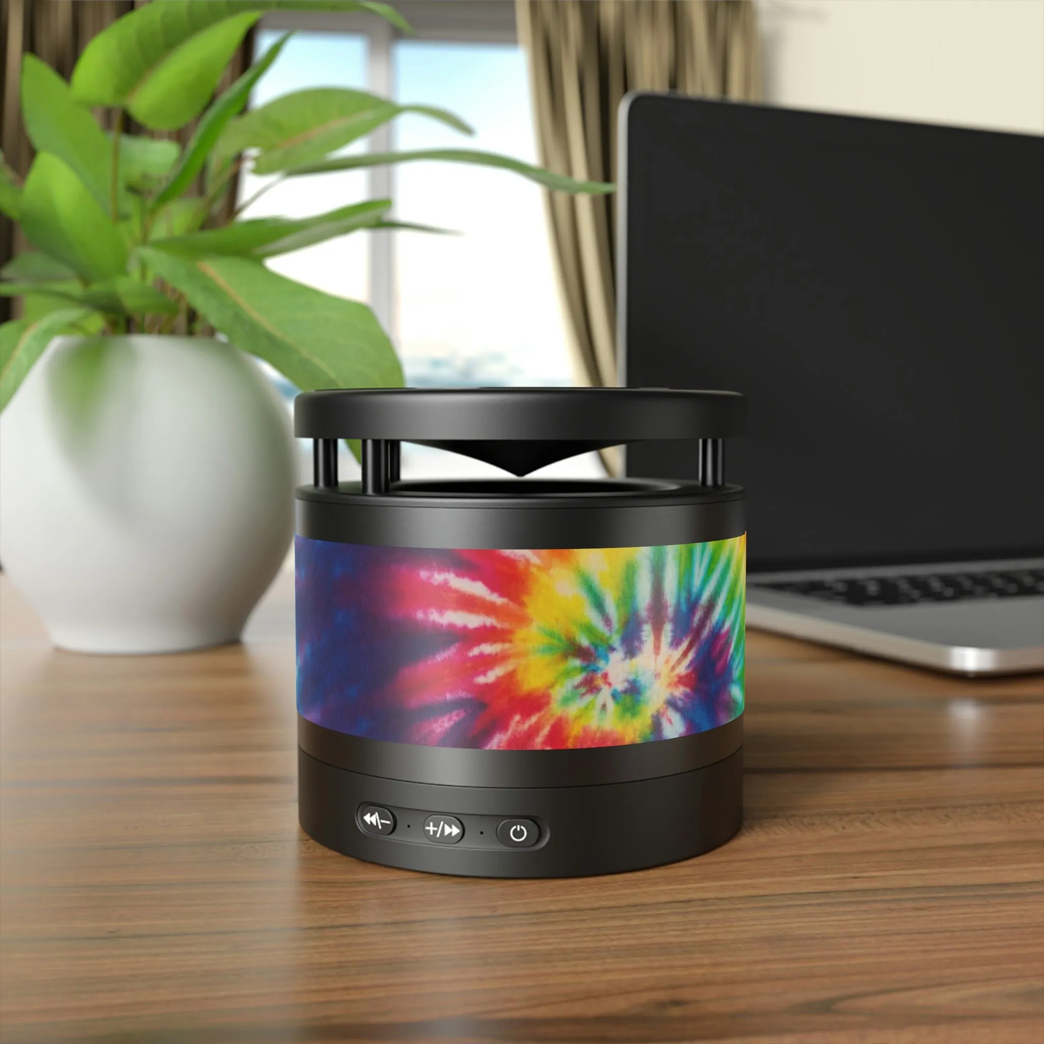 Tie-Dye Metal Bluetooth Speaker and Wireless Charging Pad