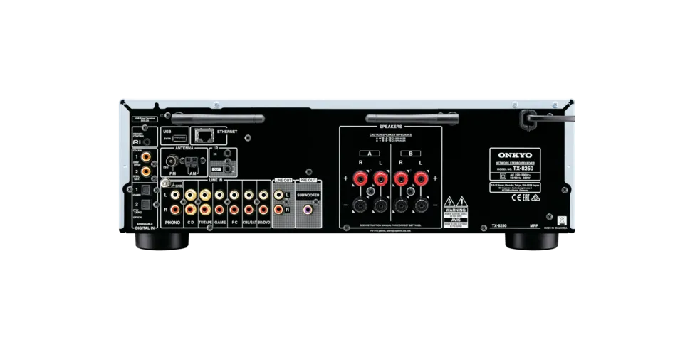 Tinklinis stereo resyveris Onkyo TX-8250 2.1, 2x180W, USB, Bluetooth, Wi-Fi,  AirPlay