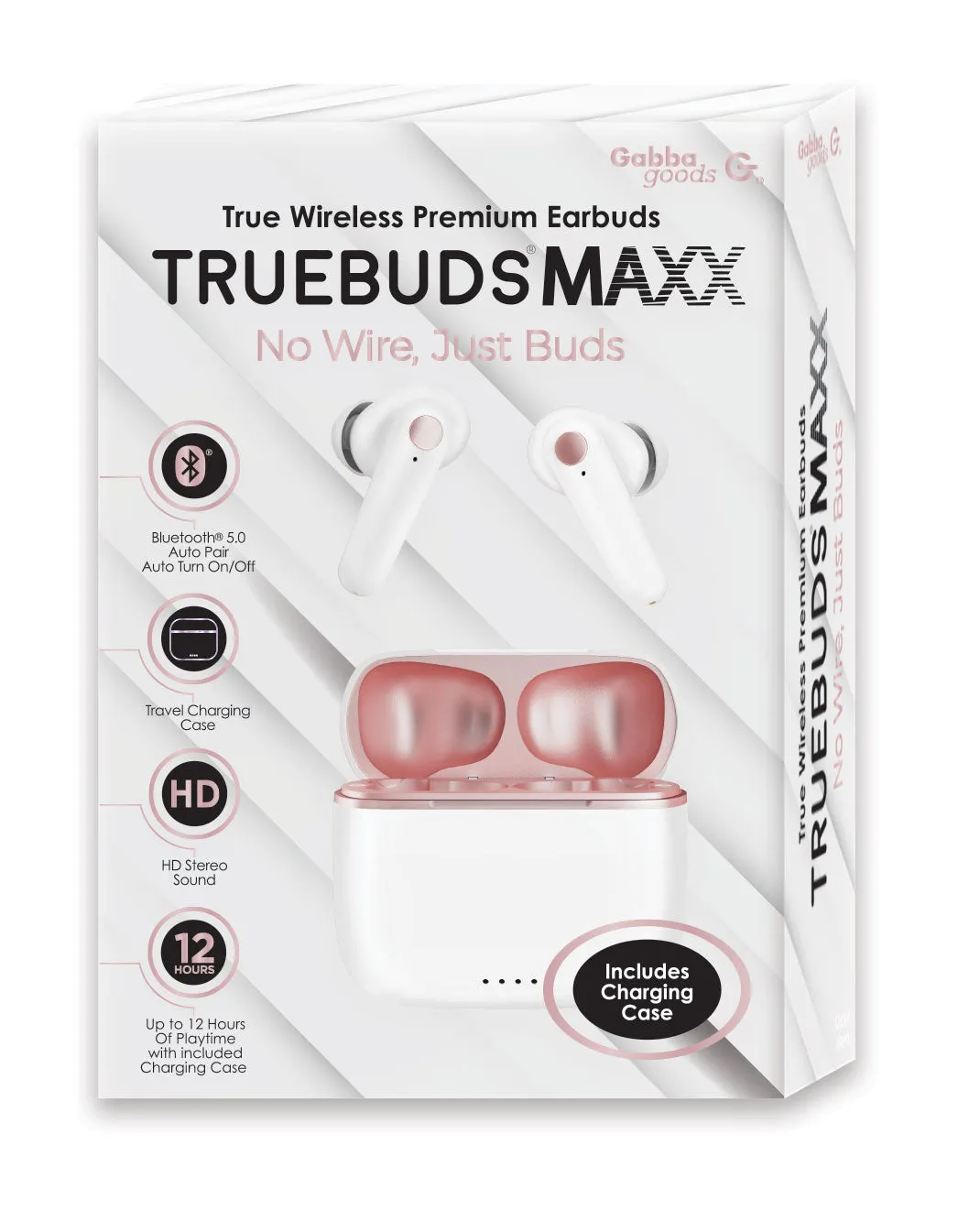 TrueBuds Maxx Premium Wireless Earbuds with Long Battery Life